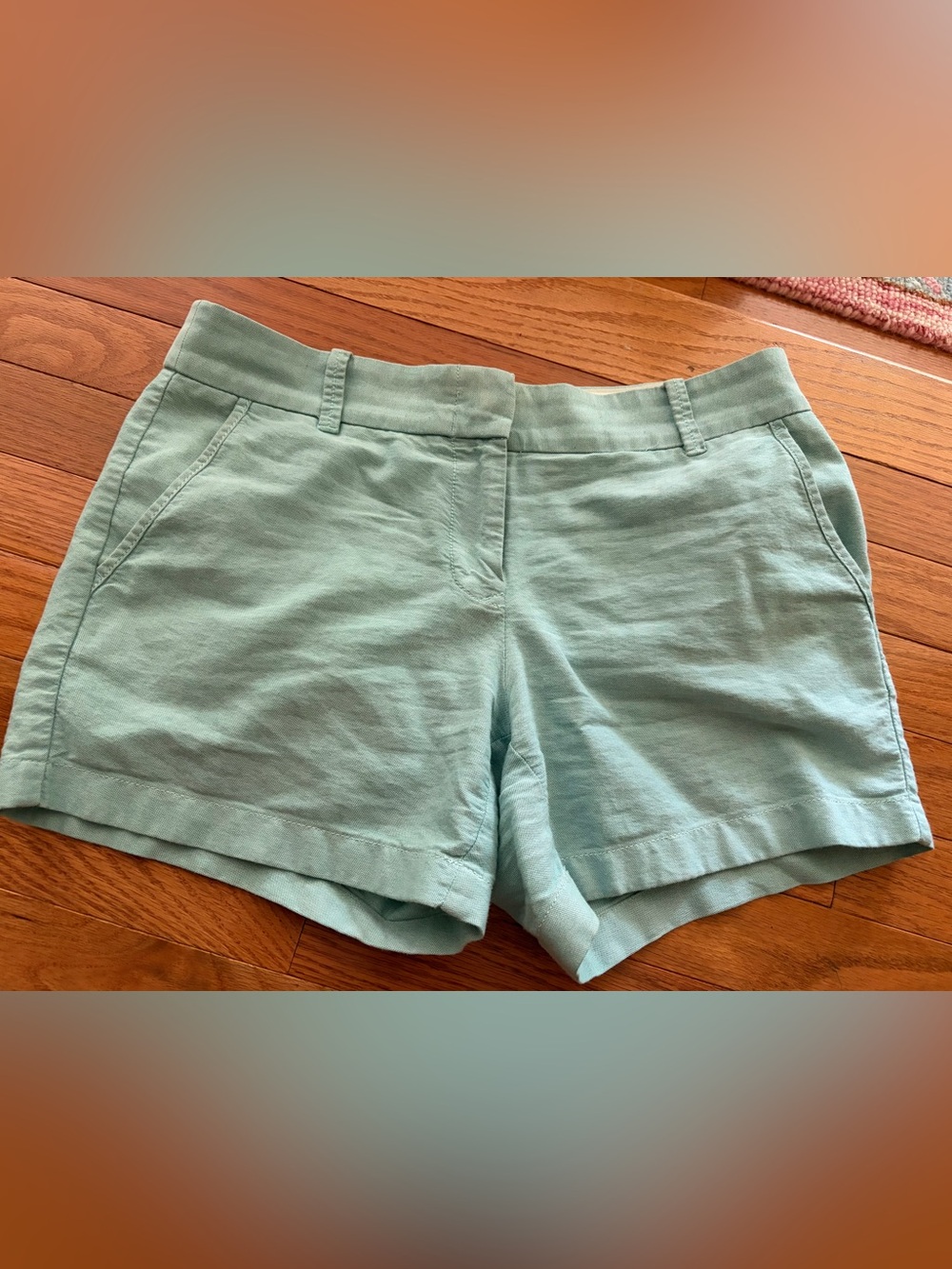 J. Crew aqua blue cotton shorts - size 4